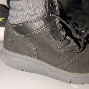 Timberland Kids Black and Gray Boots